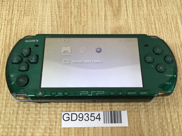 GD9354 With Defects - PSP-3000 SPIRITED GREEN SONY PSP Console Japan