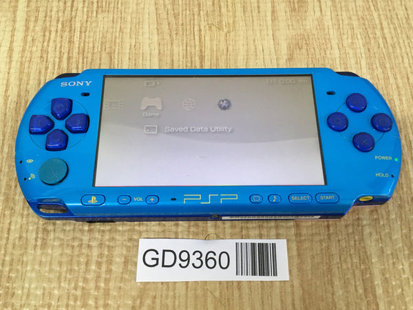 GD9360 With Defects - PSP-3000 Sky Marine Blue SONY PSP Console Japan