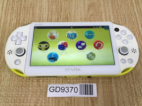 GD9370 With Defects - PS Vita PCH-2000 LIME GREEN WHITE SONY PSP Console Japan