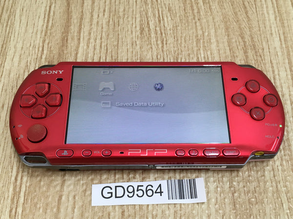 GD9564 With Defects - PSP-3000 RADIANT RED Console Japan – J4U.co.jp