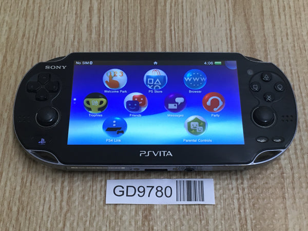 GD9780 With Defects - PS Vita PCH-1000 CRYSTAL BLACK Console SONY