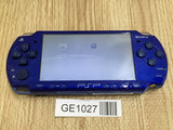 GE1027 With Defects - PSP-2000 METALLIC BLUE Console SONY Japan