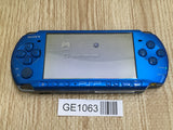 GE1063 With Defects - PSP-3000 VIBRANT BLUE Console SONY Japan
