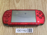 GE1162 With Defects - PSP-3000 RADIANT RED Console SONY Japan