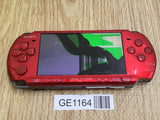 GE1164 With Defects - PSP-3000 RADIANT RED Console SONY Japan