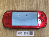 GE1251 With Defects - PSP-3000 RADIANT RED Console Japan