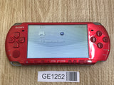 GE1252 With Defects - PSP-3000 RADIANT RED Console Japan