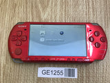 GE1255 With Defects - PSP-3000 RADIANT RED Console Japan
