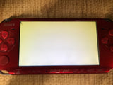 GE1257 With Defects - PSP-3000 RADIANT RED Console Japan