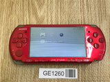 GE1260 With Defects - PSP-3000 RADIANT RED Console Japan