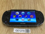 GE1278 With Defects - PS Vita PCH-1000 CRYSTAL BLACK Console Japan
