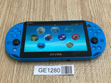 GE1280 Tested Working - PS Vita PCH-2000 AQUA BLUE Console Japan