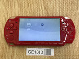 GE1313 With Defects - PSP-2000 DEEP RED Console Japan