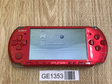 GE1353 With Defects - PSP-3000 RADIANT RED Console Japan