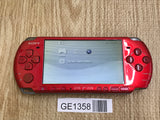 GE1358 With Defects - PSP-3000 RADIANT RED Console Japan