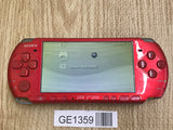 GE1359 With Defects - PSP-3000 RADIANT RED Console Japan