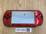 GE1384 With Defects - PSP-3000 RED & BLACK Console Japan
