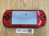 GE1385 With Defects - PSP-3000 RED & BLACK Console Japan