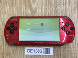 GE1386 With Defects - PSP-3000 RED & BLACK Console Japan