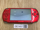 GE1457 With Defects - PSP-3000 RADIANT RED Console Japan