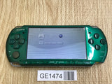 GE1474 With Defects - PSP-3000 SPIRITED GREEN Console Japan