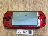 GE1486 With Defects - PSP-3000 RED & BLACK Console Japan