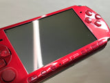 PSP-3000 RADIANT RED Console Japan - With Defects GE1564