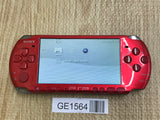 PSP-3000 RADIANT RED Console Japan - With Defects GE1564
