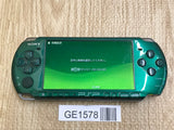 PSP-3000 SPIRITED GREEN Console Japan - With Defects GE1578