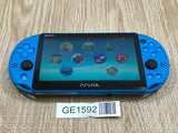 PS Vita PCH-2000 AQUA BLUE Console Japan - Tested Working GE1592