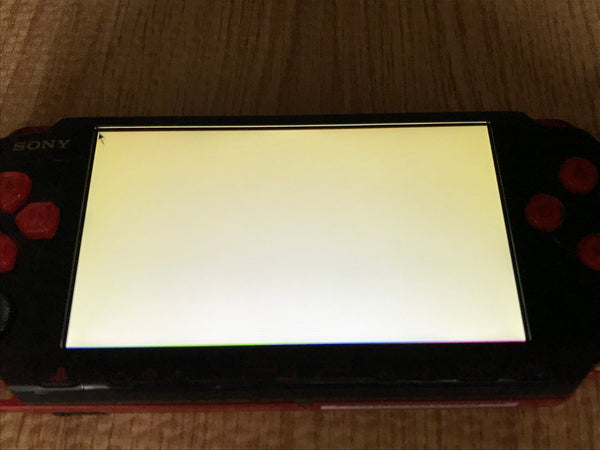 PSP3000カセット付き PSP-3000 BLACK & RED Console Boxed Japan - Tested Working GE1596