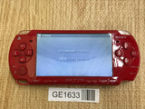PSP-2000 DEEP RED Console Japan - With Defects GE1633