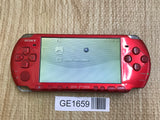 PSP-3000 RADIANT RED Console Japan - With Defects GE1659