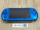 PSP-3000 VIBRANT BLUE Console Japan - Not Working GE1670