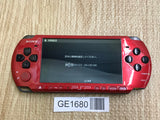 PSP-3000 RED & BLACK Console Japan - With Defects GE1680