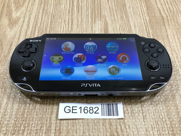 PS Vita PCH-1000 CRYSTAL BLACK Console Japan - With Defects GE1682