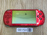 PSP-3000 RADIANT RED Console Japan - With Defects GE1724