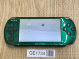 PSP-3000 SPIRITED GREEN Console Japan - With Defects GE1734
