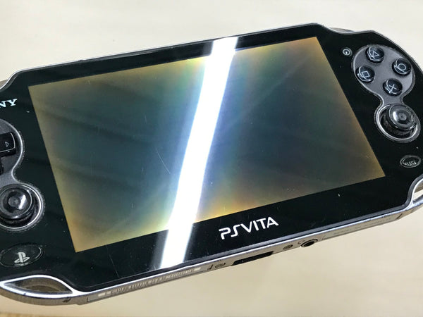 PS Vita PCH-1000 CRYSTAL BLACK Console Japan - With Defects GE1737