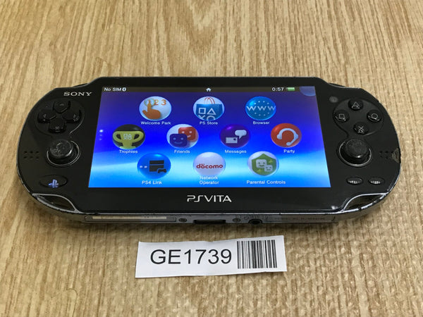 PS Vita PCH-1000 CRYSTAL BLACK Console Japan - With Defects GE1739