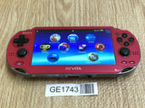 PS Vita PCH-1000 COSMIC RED Console Japan - With Defects GE1743