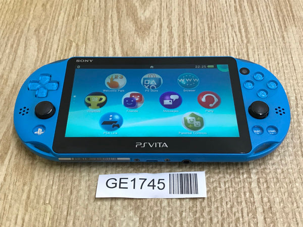 PS Vita PCH-2000 AQUA BLUE Console Japan - With Defects GE1745