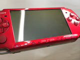 PSP-3000 RADIANT RED Console Boxed Japan - Tested Working GE1747