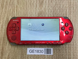 PSP-3000 RADIANT RED Console Japan - With Defects GE1830