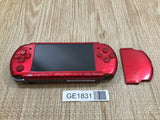 PSP-3000 RADIANT RED Console Japan - Not Working GE1831