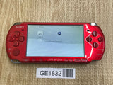 PSP-3000 RADIANT RED Console Japan - With Defects GE1832