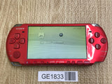 PSP-3000 RADIANT RED Console Japan - With Defects GE1833