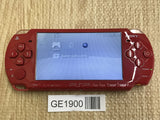 PSP-2000 DEEP RED Console Japan - With Defects GE1900