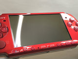 PSP-3000 RADIANT RED Console Japan - With Defects GE1939