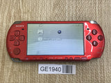PSP-3000 RADIANT RED Console Japan - With Defects GE1940